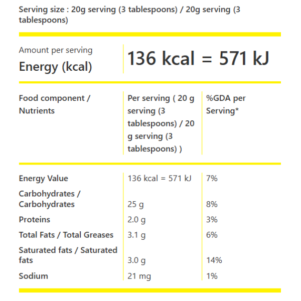 Passion Fruit Flavored Mousse